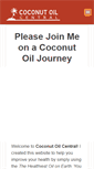 Mobile Screenshot of coconut-oil-central.com