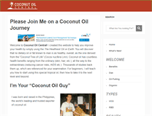 Tablet Screenshot of coconut-oil-central.com